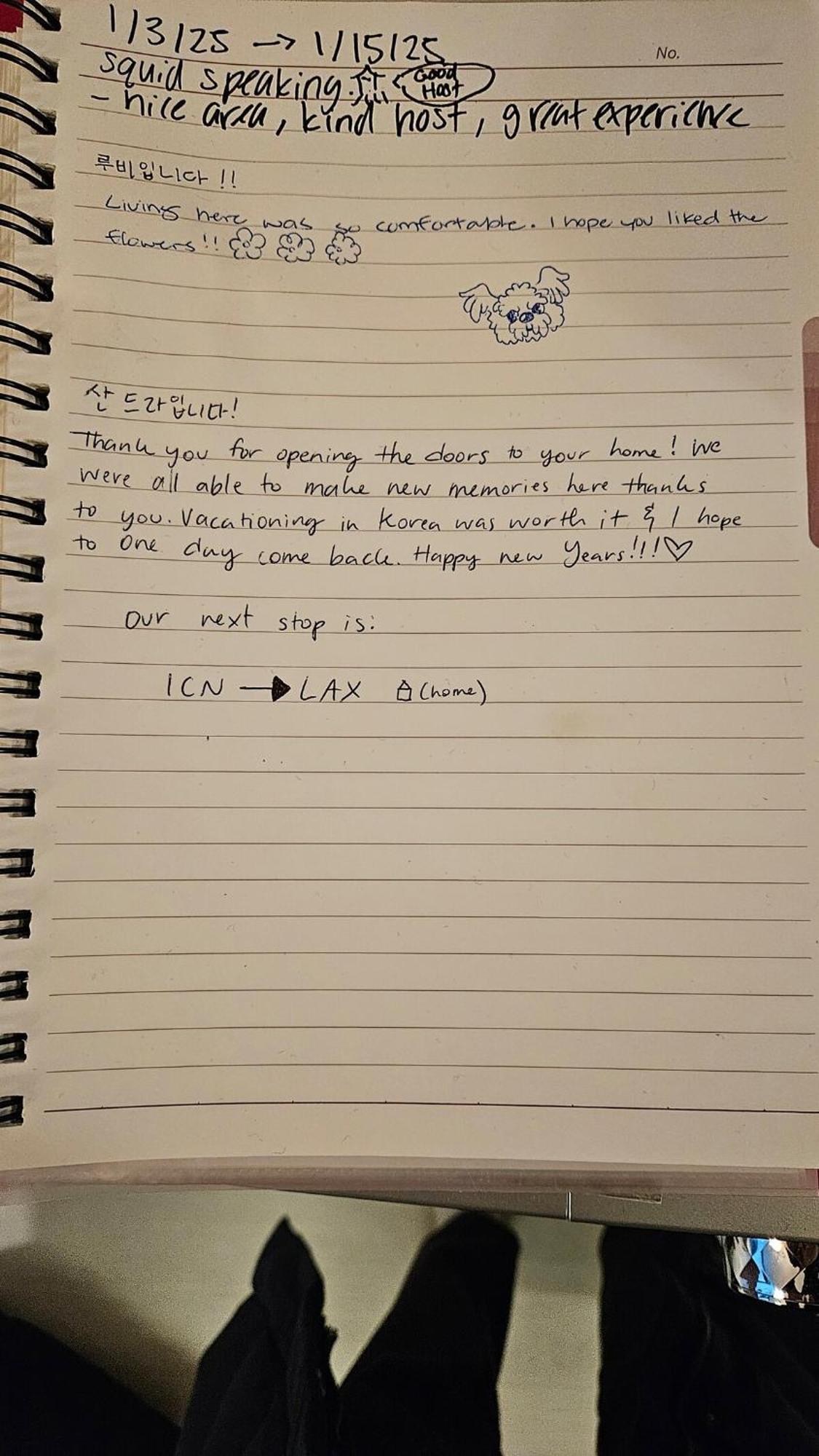 Hongik Univ 2room 4bed 1bedper1person